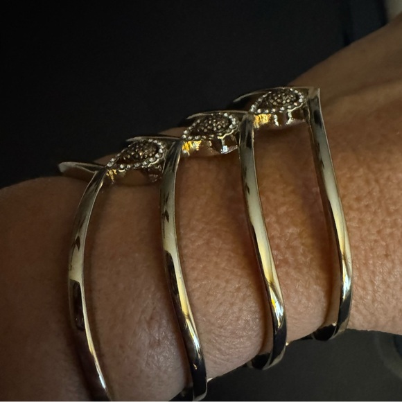 INC Elegant Silver Gold Stone Women's Bracelet - Picture 3 of 4